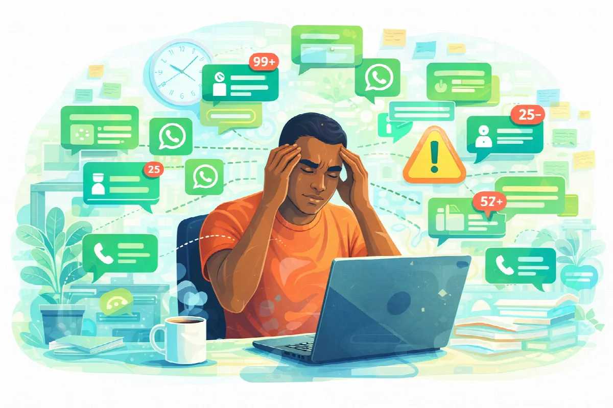 Handling High WhatsApp Message Volume Without Burning Out